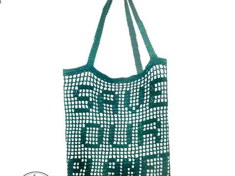 Einkaufsnetz "Save the planet"