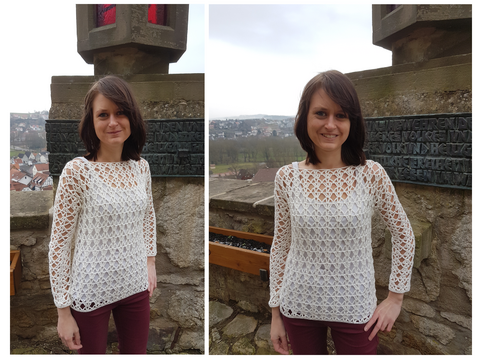 Häkelanleitung Pulli Feeling, Alle Größen