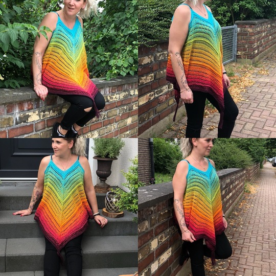 Häkelanleitung Hängerchen "Rainbow" - alle Größen