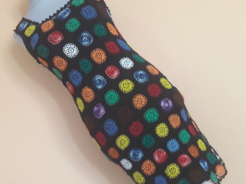 Häkelanleitung Häkelkleid mit Blüten