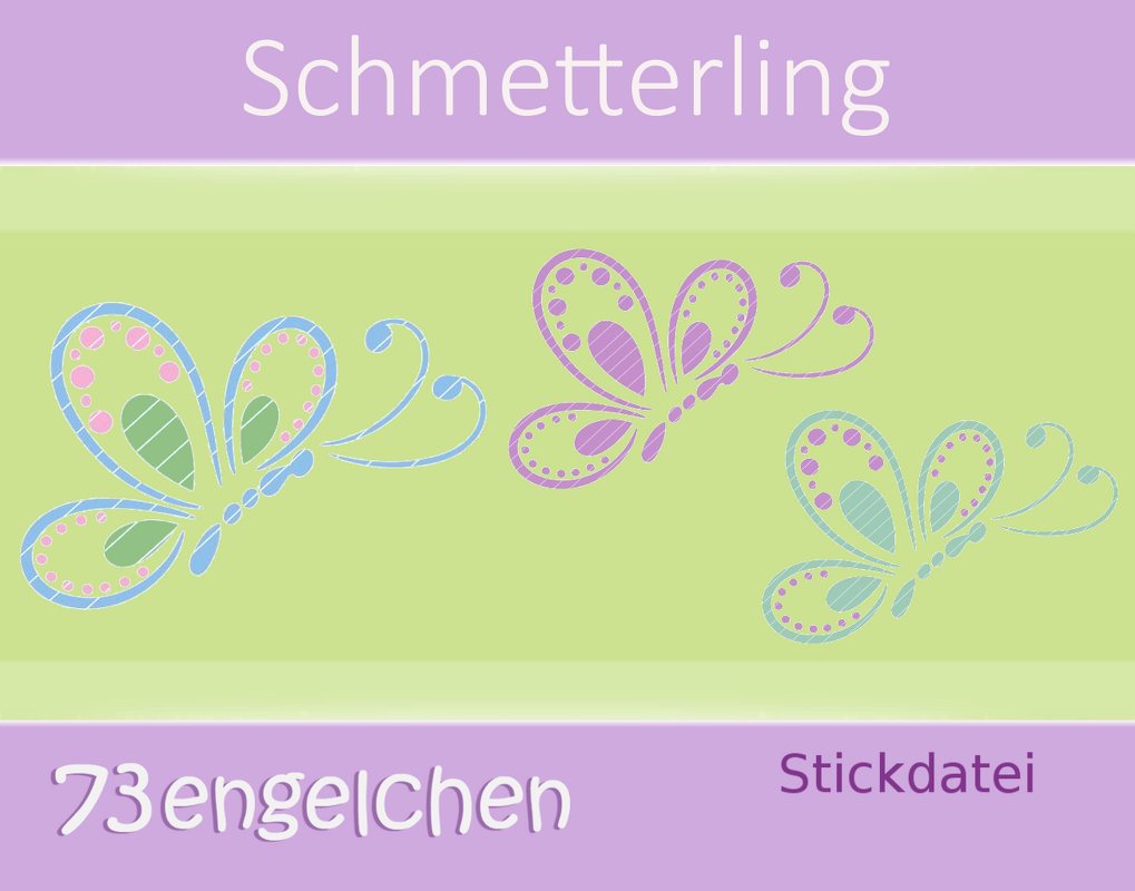 Stickdatei Schmetterling Schmetterlinge