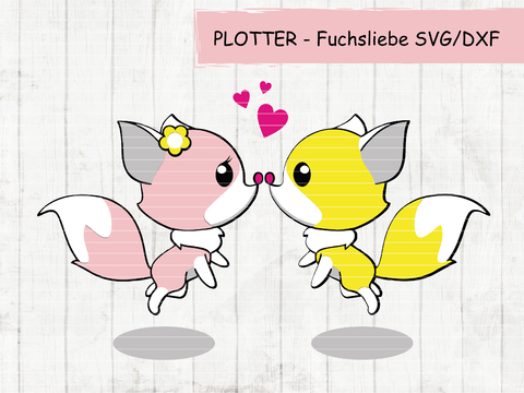 Plottervorlage Füchse Fuchs Plotterdatei