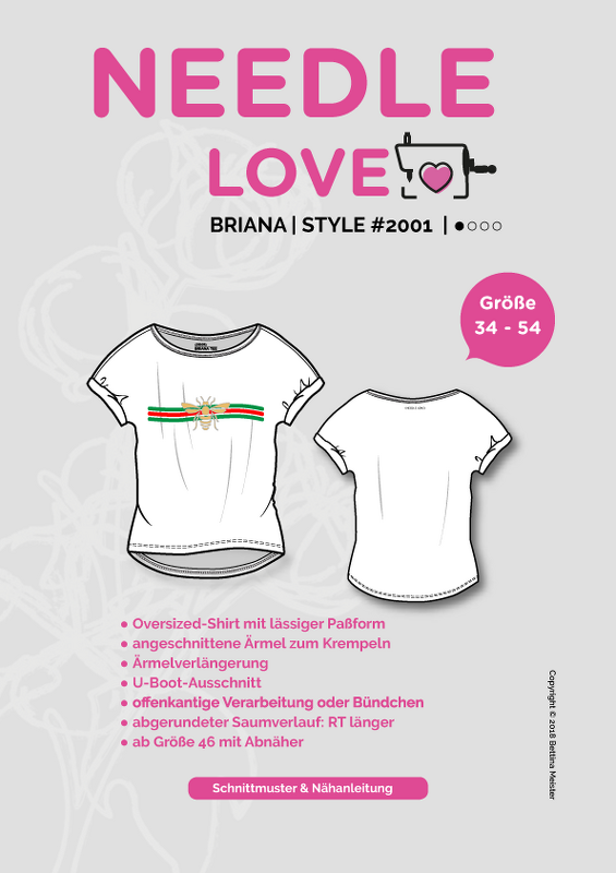 Briana Schnittmuster und Nähanleitung Gr. 34-54