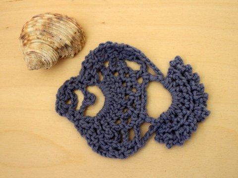 Häkelanleitung Fisch Applikation und maritime Deko