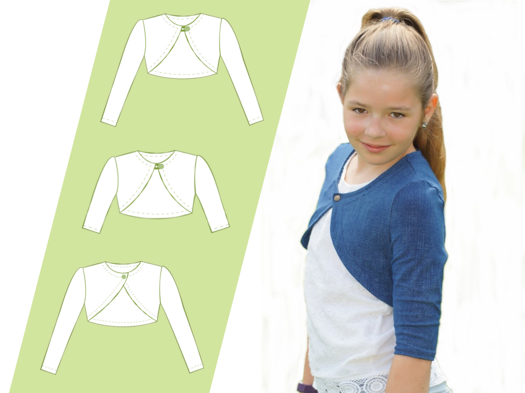 Ebook Schnittmuster Bolero Bea Anleitung Kinder Jacke