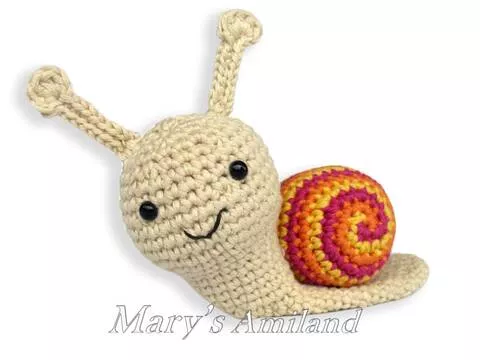 Amber Snail the Ami - Amigurumi Crochet Pattern