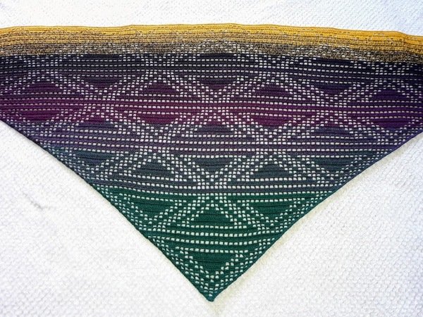 Shawl Triangulum Crochet Pattern