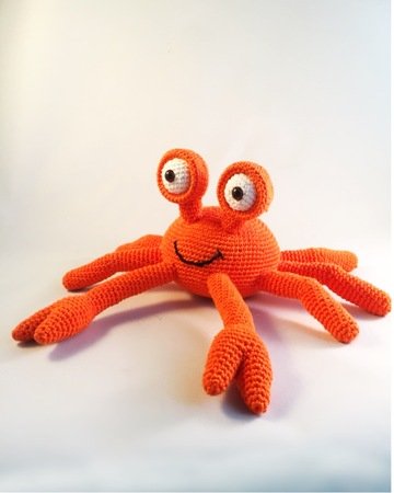 Crab crochet pattern in Englisch US terms