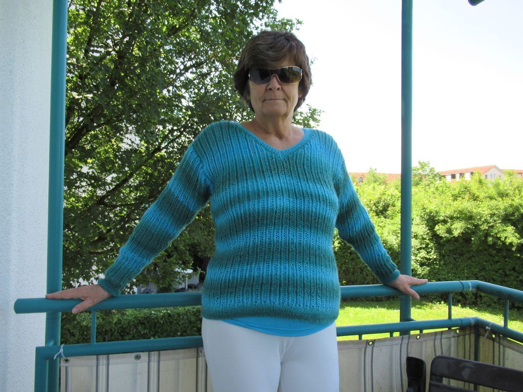 Strickanleitung: Pullover Blaue Lagune Größe 36 - 46 - Bild 2
