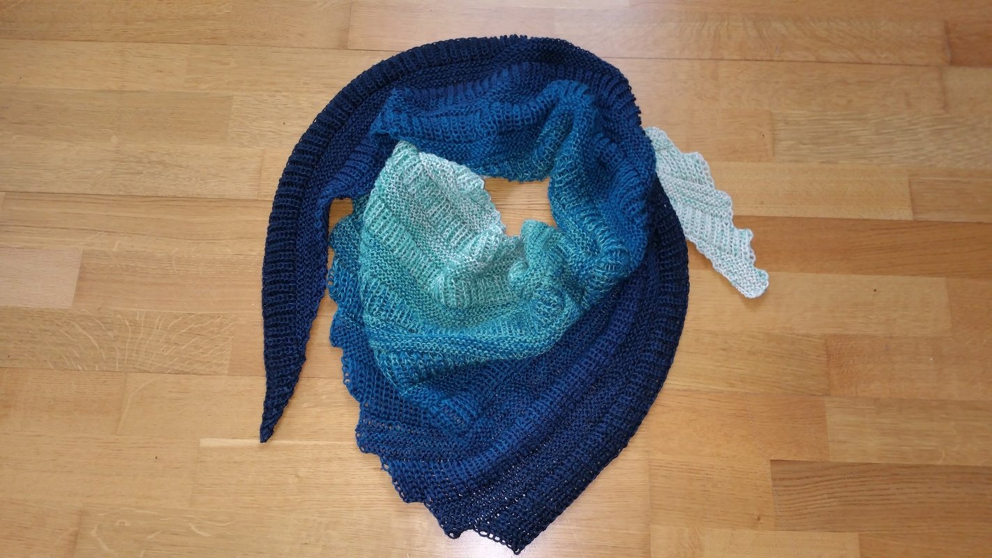 Strickanleitung Tuch Criss Coss