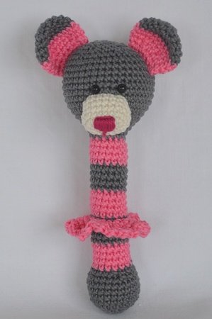 Crochet Pattern Stick Rattle "Mathilda"
