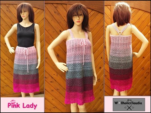 Häkelanleitung Kleid oder Rock "Pink Lady"
