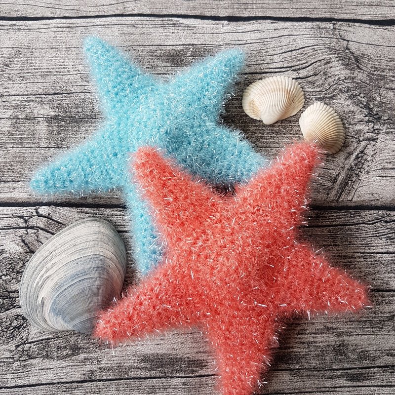 Häkelanleitung Stern / Seestern - als Spülschwamm oder Deko - Bild 2