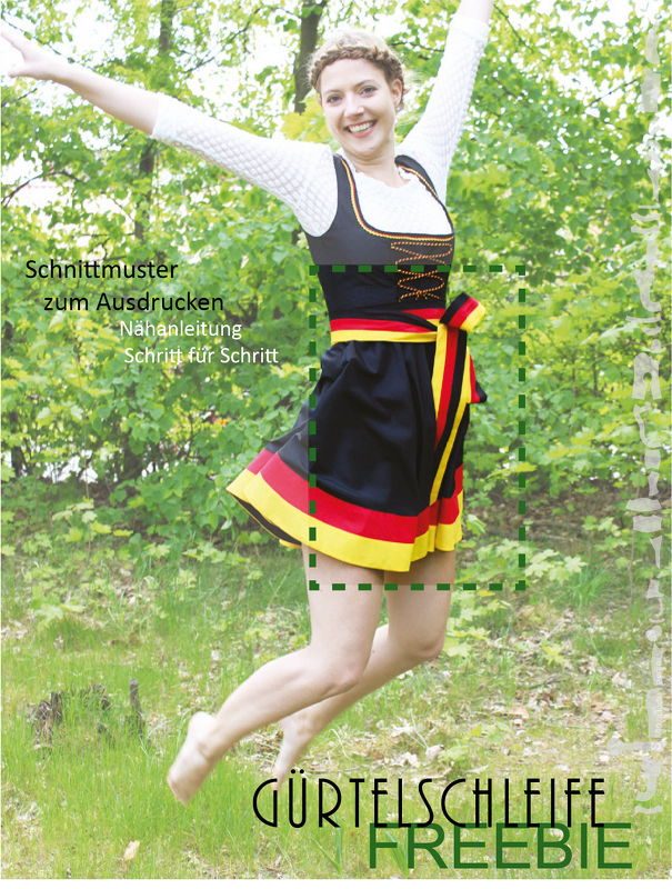 Gürtelschleife für Dirndl Gr. 34-60