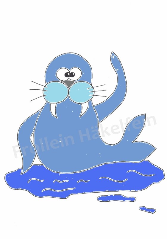 Malvorlage Seelöwe Julian - PDF Datei - Bild 2