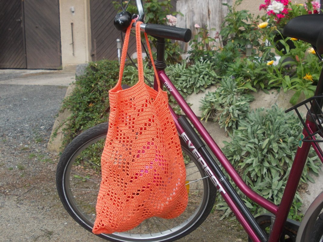 Häkelbeutel im Filethäkelmuster - Bild 6