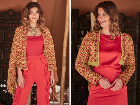 Strickanleitung Bolero Bahae & Tuch