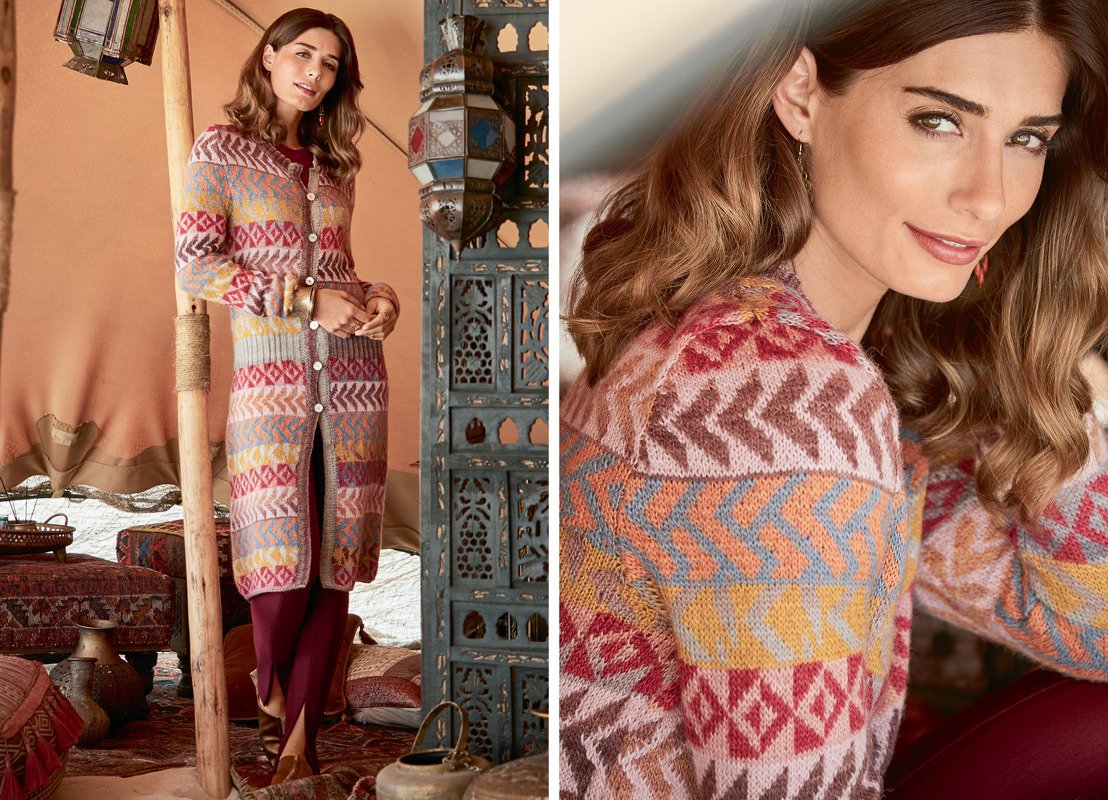 Strickanleitung Mantel Alzahra