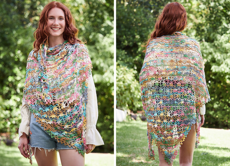 Häkelanleitung Schultertuch Florinda