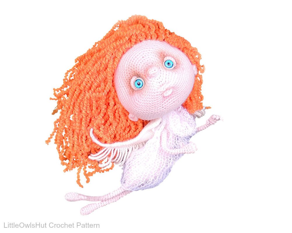 147 Crochet Pattern - Angel Zu - Amigurumi soft toy PDF file by Pertseva CP