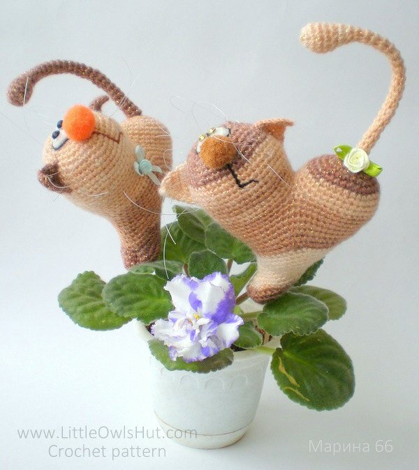 028 Crochet Pattern - Cat heart ValentinCat - Amigurumi PDF file Valintine's day by Pertseva CP - Image 2