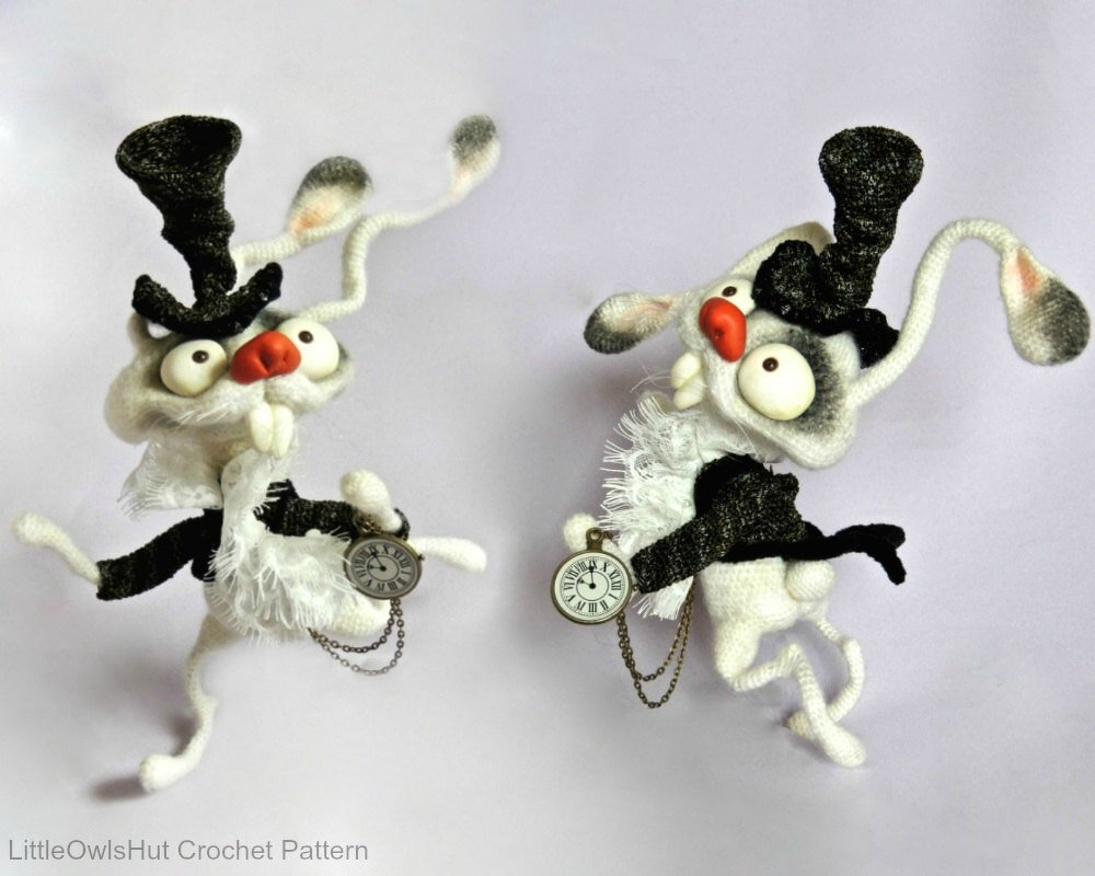 111 Crochet pattern - White Rabbit - Amigurumi PDF file by Pertseva CP