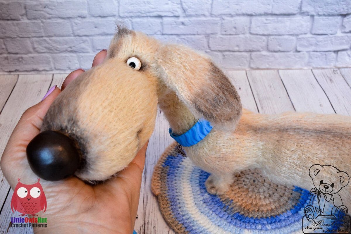 170 Crochet Pattern - Dog Dachshund Coconut - Amigurumi soft toy PDF file by Ogol CP - Image 2