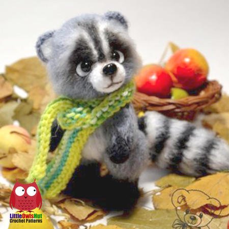 149 Crochet Pattern - Raccoon - Amigurumi soft toy PDF file by Ogol CP
