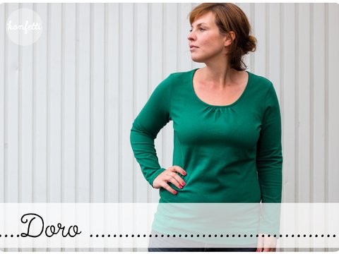 Doro Gr. 34-50 Damenshirt Sommershirt Basic-Shirt