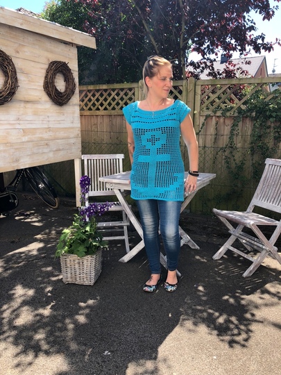 Häkelanleitung Longshirt "Anker" - alle Größen