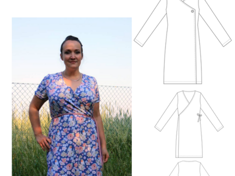 E-Book Wickelkleid Damen Gr. 36-50 Nähanleitung