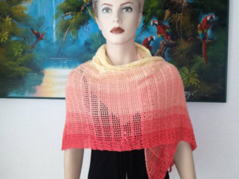 Dreieckstuch / Schultertuch " Sonnenschein "