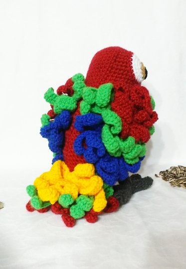 Häkelanleitung Ciro, der Papagei PDF deutsch- english- dutch. ternura amigurumi