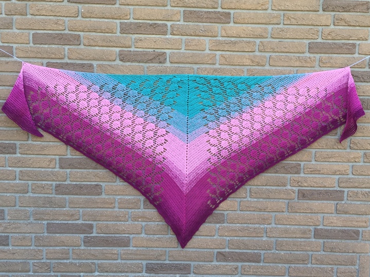 Häkelanleitung Dreieckstuch "Ananastraum"