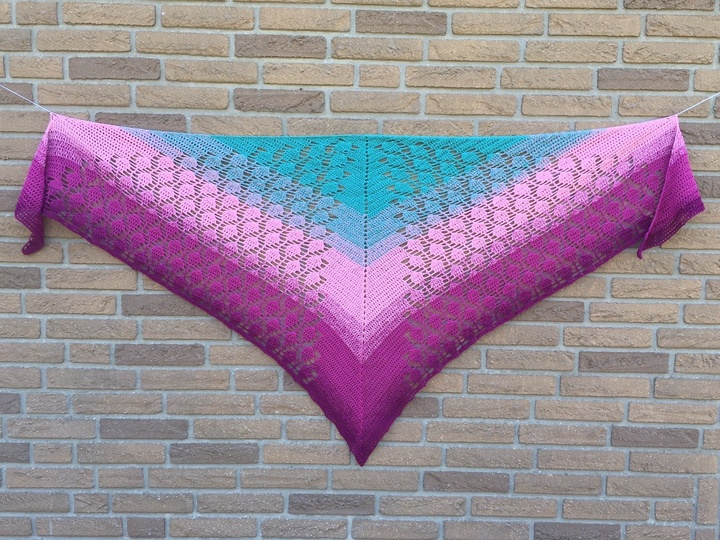 Häkelanleitung Dreieckstuch "Ananastraum"