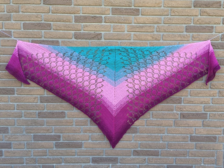 Häkelanleitung Dreieckstuch "Ananastraum"