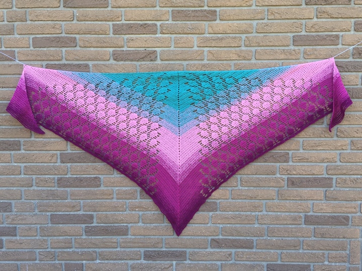 Häkelanleitung Dreieckstuch "Ananastraum"