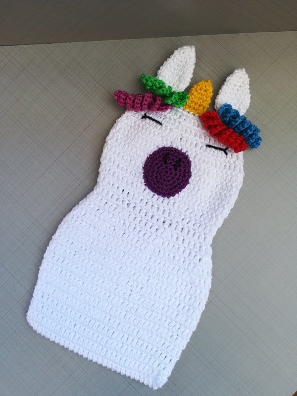 Häkelanleitung Einhorn Knistertuch, Schmusetuch häkeln - Bild 2