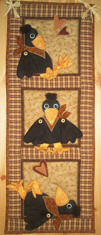 "So ein Rabenleben" Wandquilt