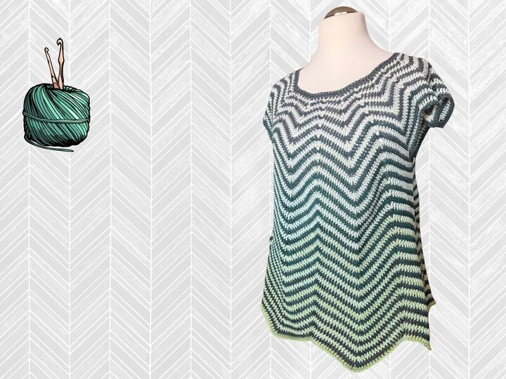 Häkelanleitung Tunika ZigZag
