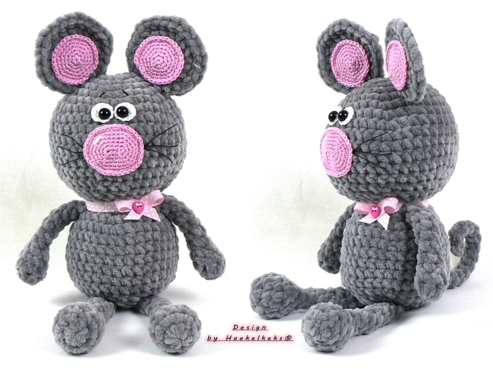 Kuschelmaus -- Häkelanleitung von Haekelkeks®