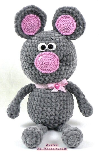 Kuschelmaus -- Häkelanleitung von Haekelkeks®