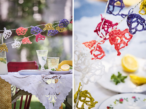 Häkelanleitung Girlande