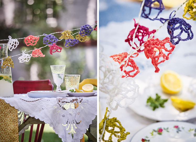 Häkelanleitung Girlande