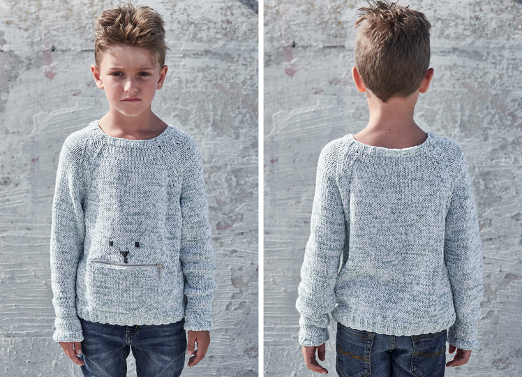 Strickanleitung Raglanpullover Jonte mit Stickerei