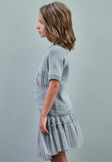 Strickanleitung Kurzarmpulli Leontine