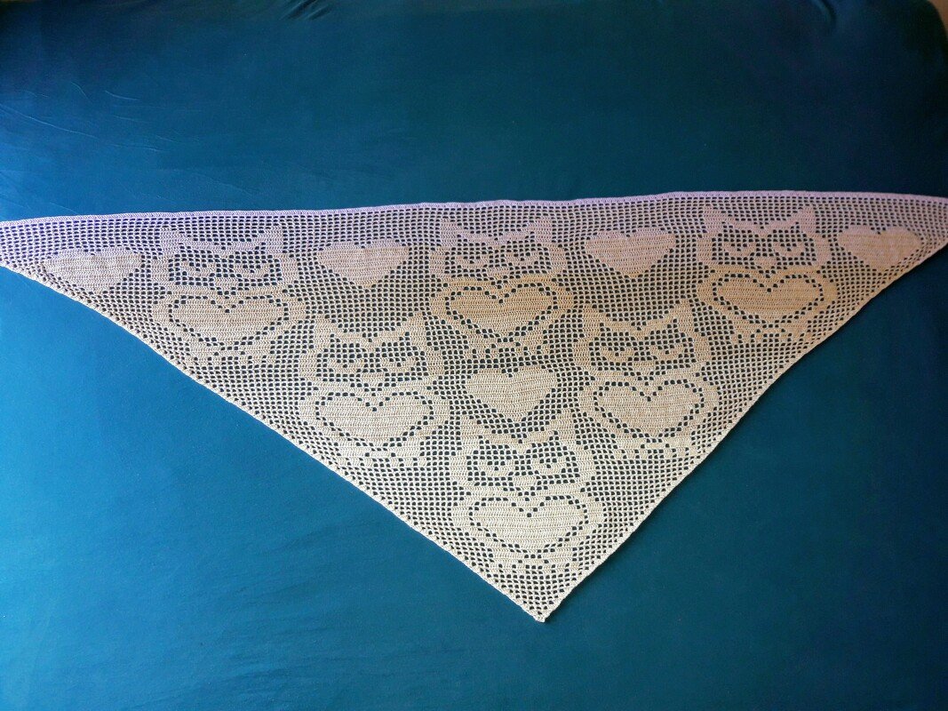 Dreieckstuch "herzige Eulen" - Bild 4