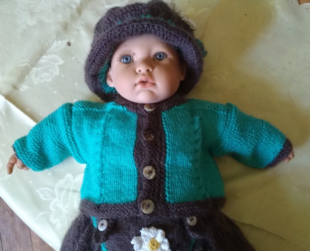Strickanleitung - Trachtenjacke für Babies – passend zur Lederhose und Hütchen
