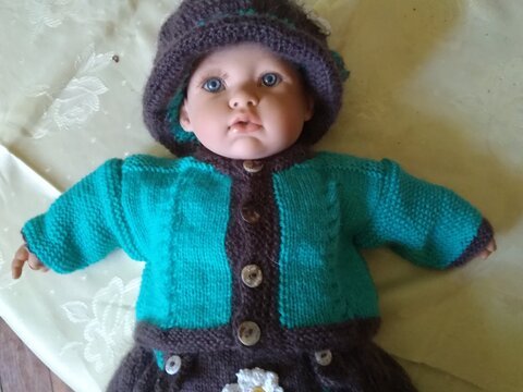 Strickanleitung - Trachtenjacke für Babies – passend zur Lederhose und Hütchen