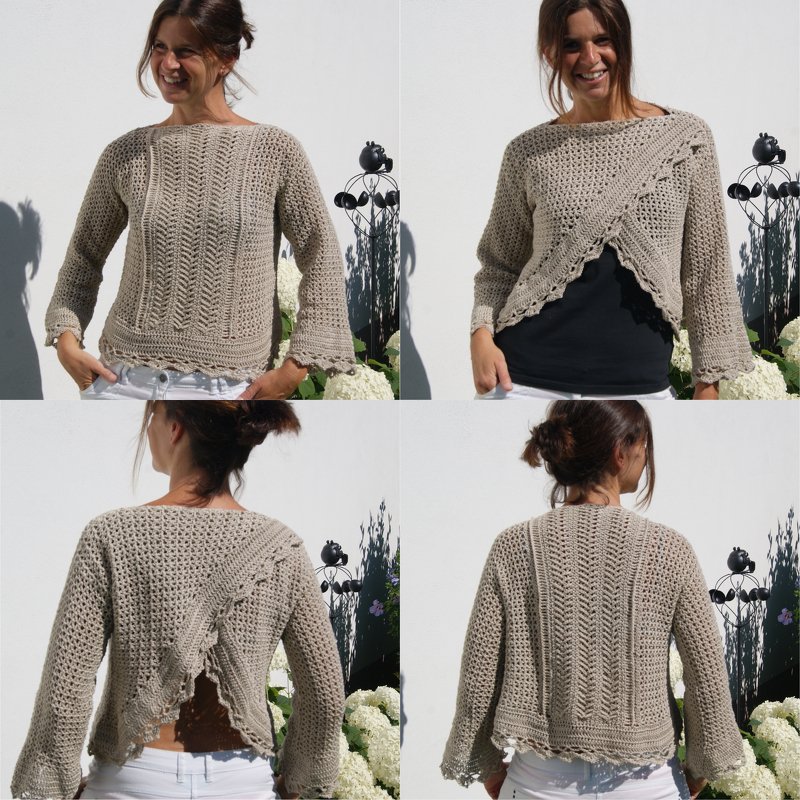 Sommerpulli CUTE (Gr. S/M, LXL, leicht an alle Größen anzupassen)